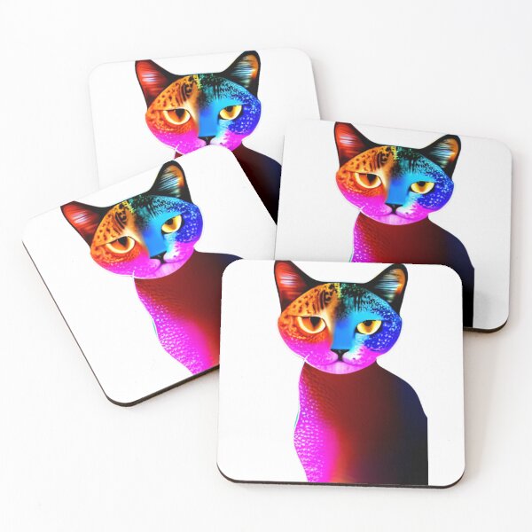 Item preview, The artwork of a colourful cat designed and sold by ralick.