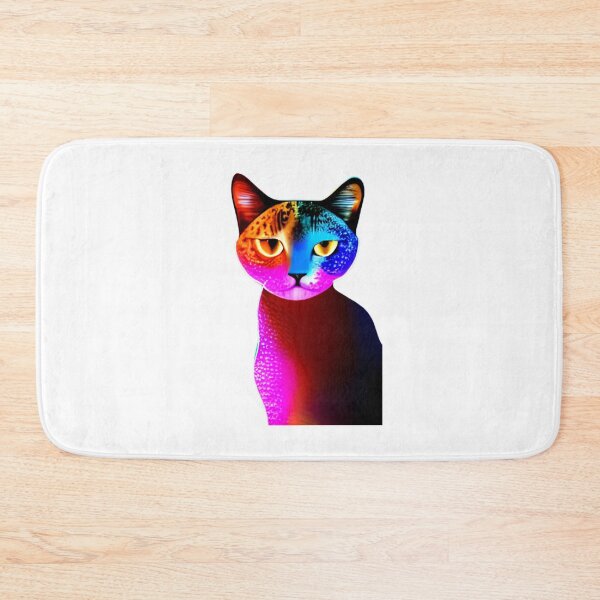 Item preview, The artwork of a colourful cat designed and sold by ralick.