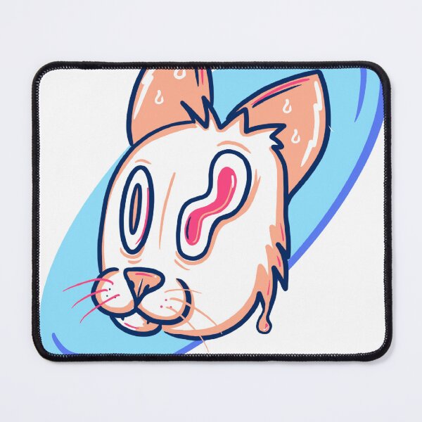 Item preview, Orange and white crazy cartoon cat designed and sold by Colonels Basement.