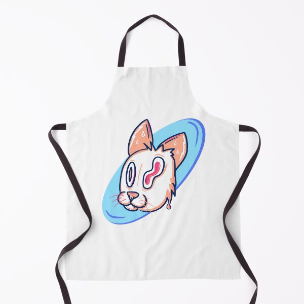 Item preview, Orange and white crazy cartoon cat designed and sold by Colonels  Basement.
