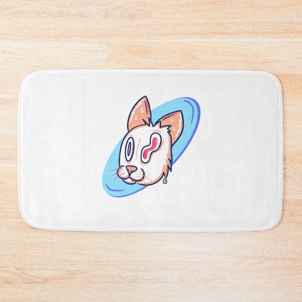 Item preview, Orange and white crazy cartoon cat designed and sold by Colonels  Basement.