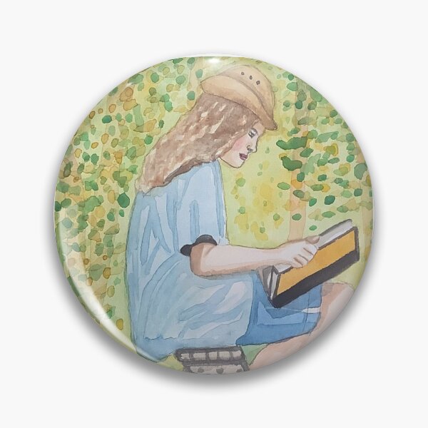 Item preview, Girl reading in the woods designed and sold by altairaleon.