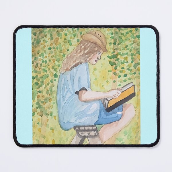 Item preview, Girl reading in the woods designed and sold by altairaleon.