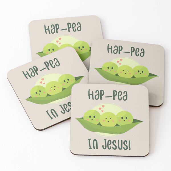 Item preview, Hap-Pea In Jesus! designed and sold by Glory After Tears.