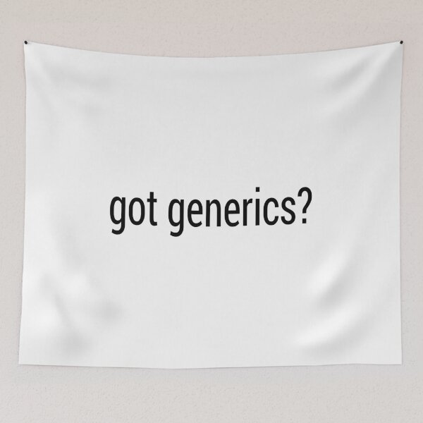 Item preview, got generics? Black Text Design to Tease Golang Programmers designed and sold by geeksta.
