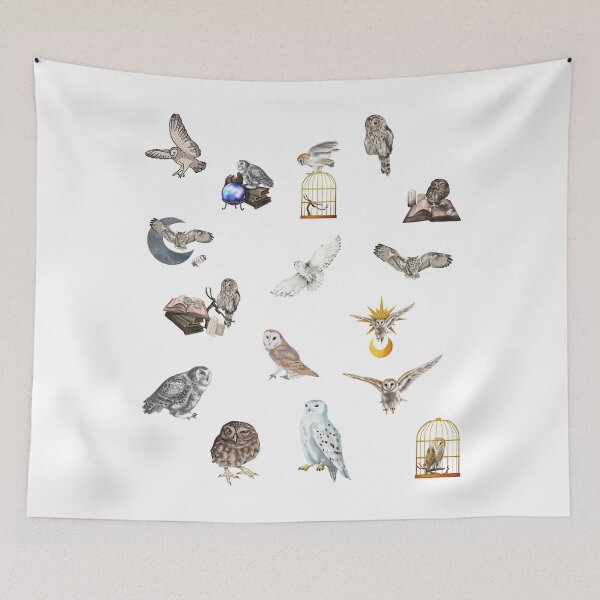 Item preview, Magical Owls designed and sold by PottersArt.