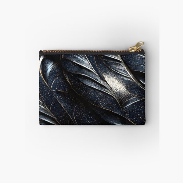 Item preview, Dark Metal Texture Abstract Feathered Metallic Pattern designed and sold by MythicPrompts.
