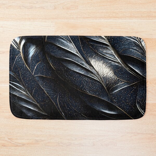 Item preview, Dark Metal Texture Abstract Feathered Metallic Pattern designed and sold by MythicPrompts.