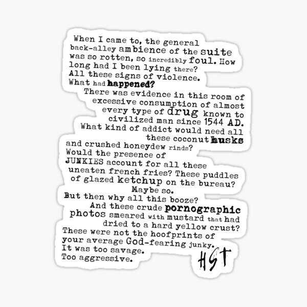 Thompsons Typewriter Sticker