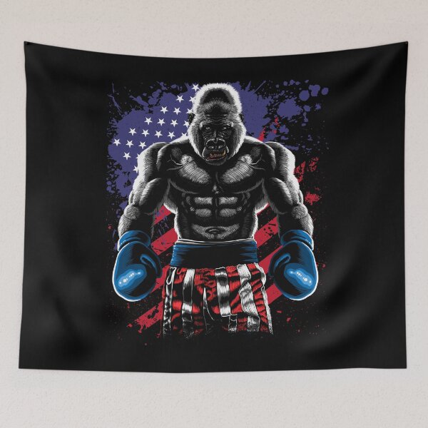 Item preview, boxing gorilla designed and sold by albertocubatas.
