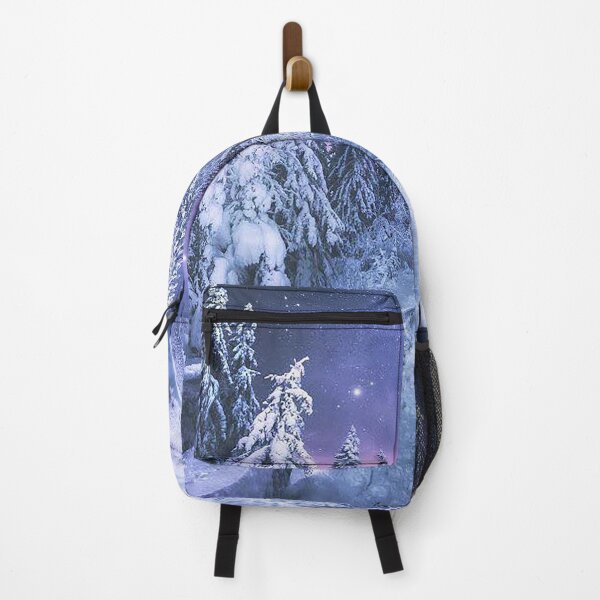 Item preview, Snow covered forrest, Winter, Snow covered bridge, Snow, Evergreen trees covered in Snow, North Pole designed and sold by Nostrathomas66.
