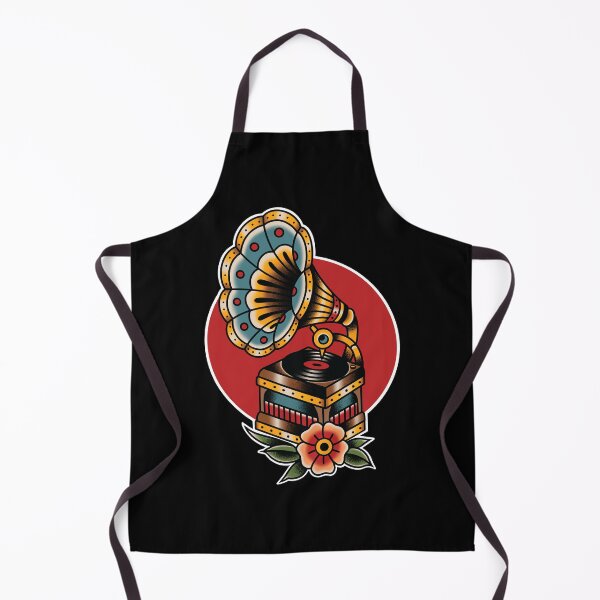 Item preview, Vintage Record Player American Traditional Tattoo  designed and sold by SevenRelics.