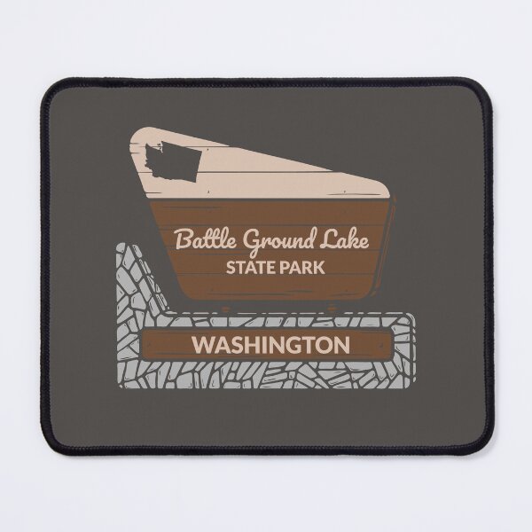Item preview, Battle Ground Lake State Park Washington Entrance Welcome Sign WA designed and sold by palmettodigital.