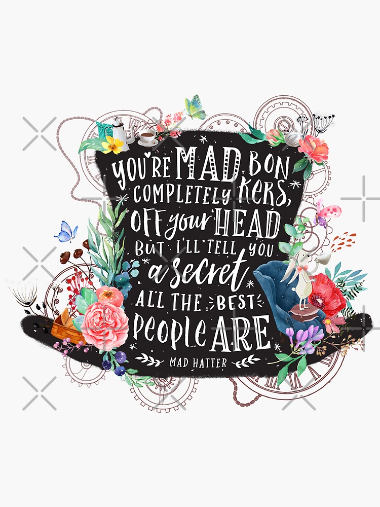 Thumbnail 3 of 3, Sticker, Mad Hatter designed and sold by stellaarts.