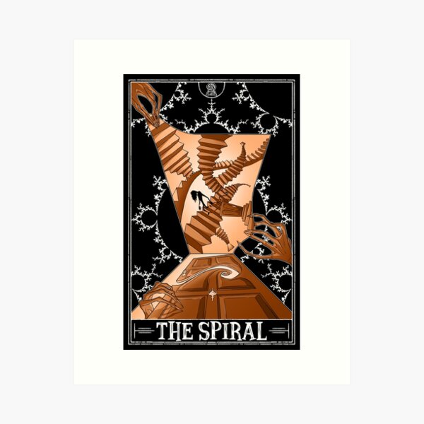 The Spiral "Tarotesque" - (Dark) Art Print