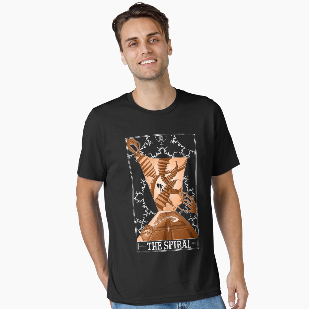 Vista previa del artículo con la obra «Camiseta esencial», diseñado y vendido por RustyQuill.