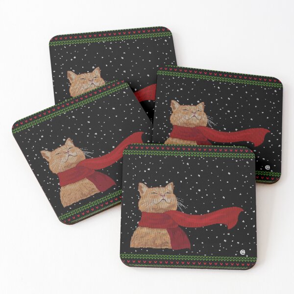 Item preview, Tabby loves Snow (Knitted-version) designed and sold by . VectorInk.