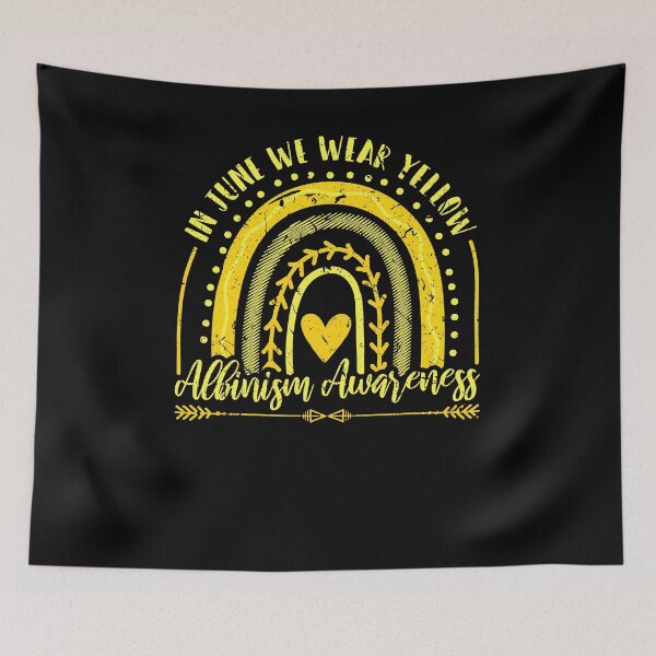 Item preview, In June We Wear Yellow For Albinism Awareness Albino Pride designed and sold by Sinful Charm.