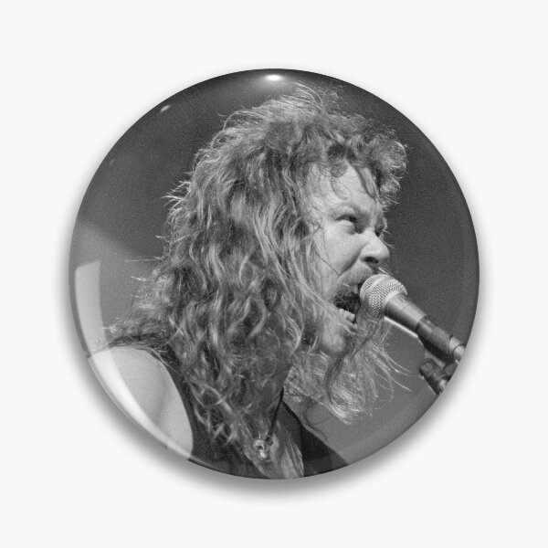 Item preview, James Hetfield - BW Photograph designed and sold by ConcertImages.