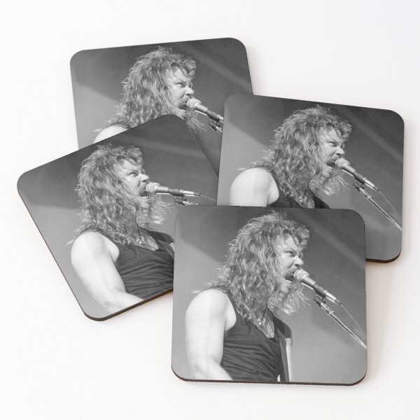 Item preview, James Hetfield - BW Photograph designed and sold by ConcertImages.
