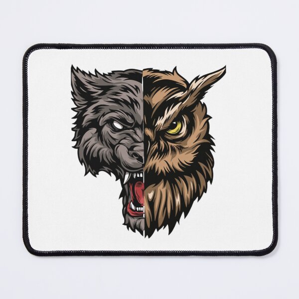 Item preview, Part Owl and Wolf designed and sold by PottersArt.