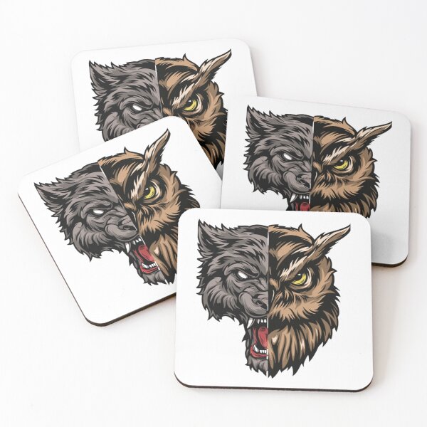 Item preview, Part Owl and Wolf designed and sold by PottersArt.