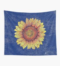 Swirly Sunflower Wall Tapestry