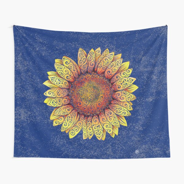 Swirly Sunflower Tapestry