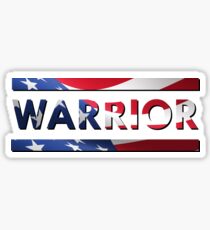 Warrior - American Flag (USA) Sticker