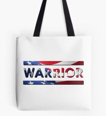 Warrior - American Flag (USA) Tote Bag