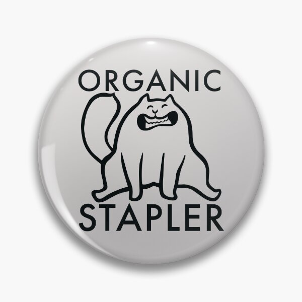 Item preview, Organic Stapler cat (version 1) black line for lighter colors designed and sold by bewareofpossum.