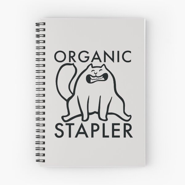 Item preview, Organic Stapler cat (version 1) black line for lighter colors designed and sold by bewareofpossum.