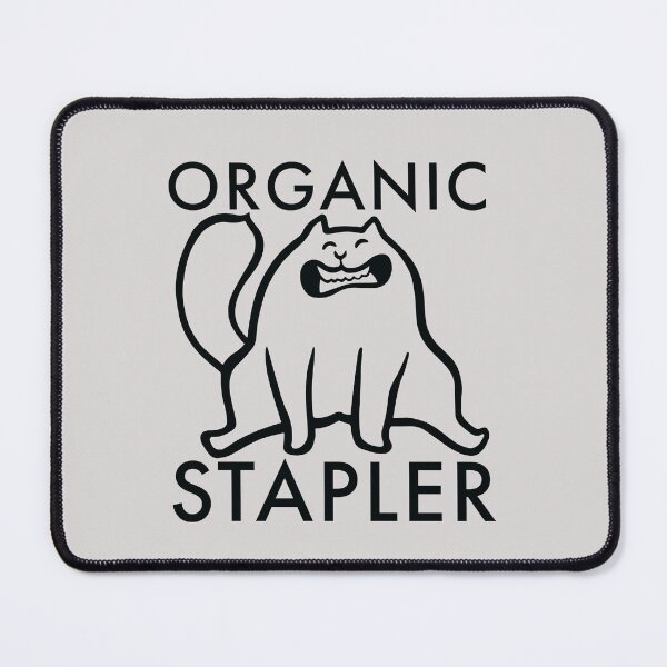 Item preview, Organic Stapler cat (version 1) black line for lighter colors designed and sold by bewareofpossum.