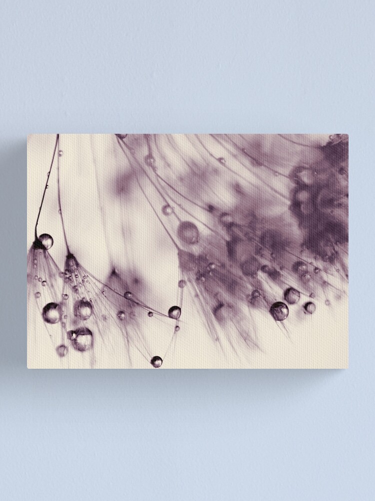 Alternate view of droplets of aubergine Canvas Print