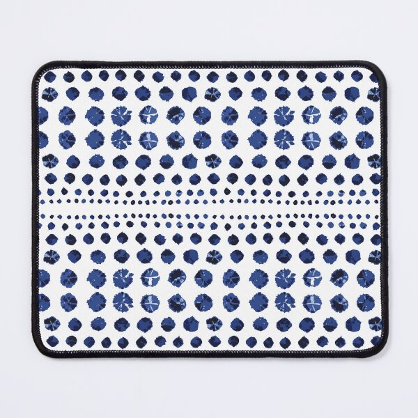 Item preview, Shibori Circles - Dk. Blue on White designed and sold by bmfabricdesigns.