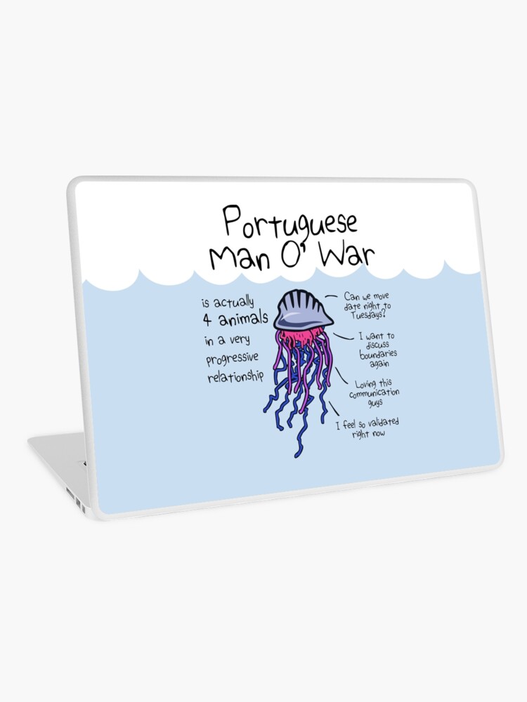 Portuguese Man O' War Is Actually 4 Animals In A Very Progressive  Relationship | Laptop Skin