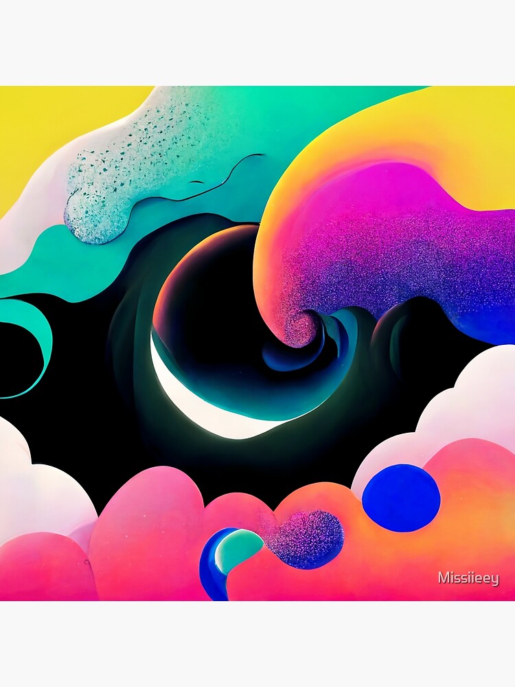 "Abstract Neon Color Painting" Poster for Sale by Missiieey Redbubble