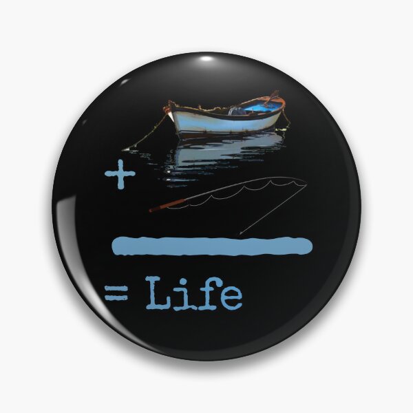 Item preview, boat plus fishing hooks equal life forever designed and sold by StudentLuxLife.