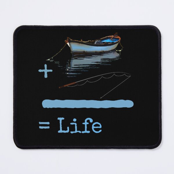 Item preview, boat plus fishing hooks equal life forever designed and sold by StudentLuxLife.