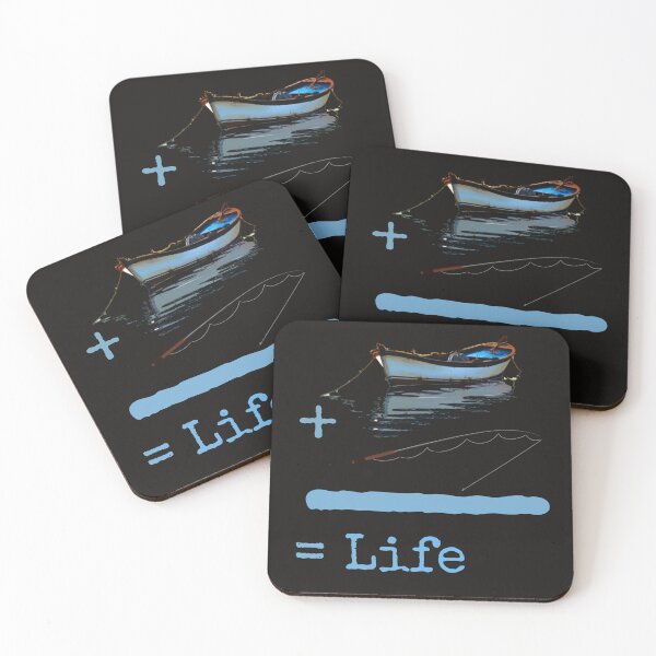 Item preview, boat plus fishing hooks equal life forever designed and sold by StudentLuxLife.