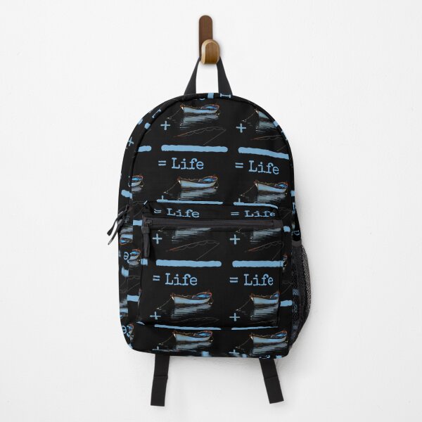 Item preview, boat plus fishing hooks equal life forever designed and sold by StudentLuxLife.
