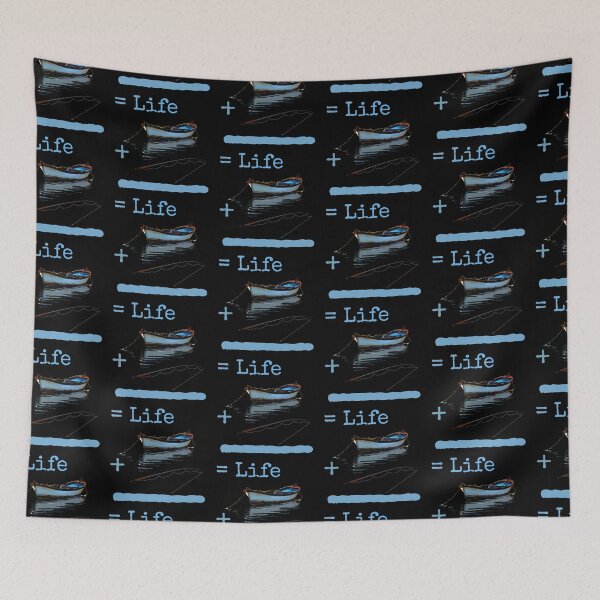 Item preview, boat plus fishing hooks equal life forever designed and sold by StudentLuxLife.
