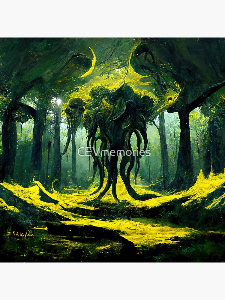 Lovecraft Hastur Cthulhu 4 Sticker For Sale By Cevmemories Redbubble 1171