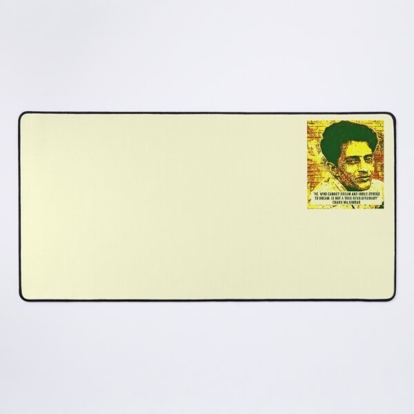Item preview, Charu Majumdar Naxalite Revolutionary Quote in Yellow designed and sold by Tony Cisse.