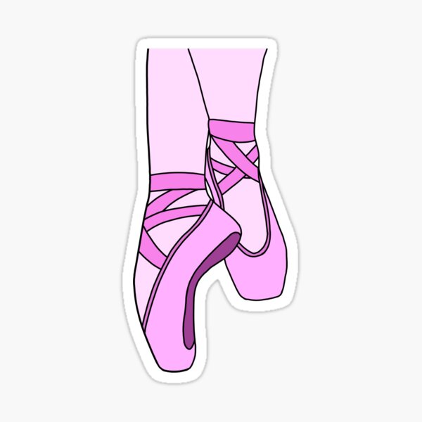 Item preview, Pink pointe shoes designed and sold by CalliesArt.