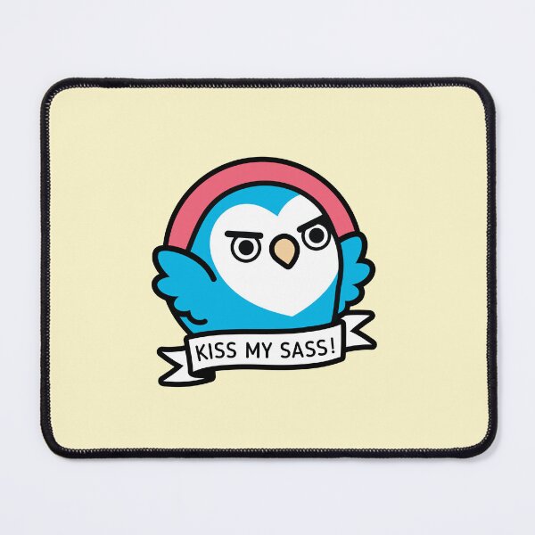 Item preview, Hilda the Sassy Lovebird - Kiss My Sass  designed and sold by birdhism.