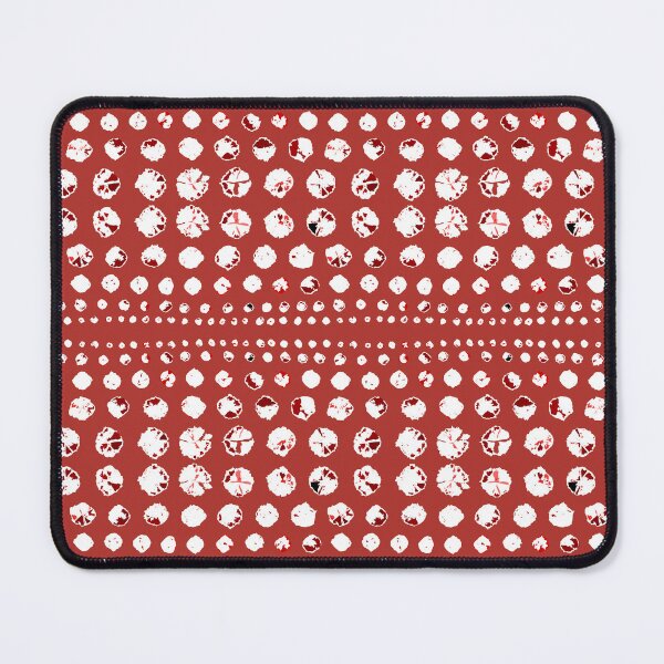 Item preview, Shibori Circles - White on Red designed and sold by bmfabricdesigns.