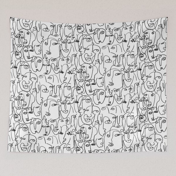 Item preview, Abstract faces background designed and sold by Munlawli.