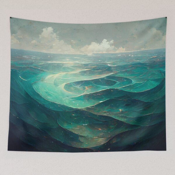 Item preview, Beautiful Ocean Calm Waters Open Sea designed and sold by MythicPrompts.