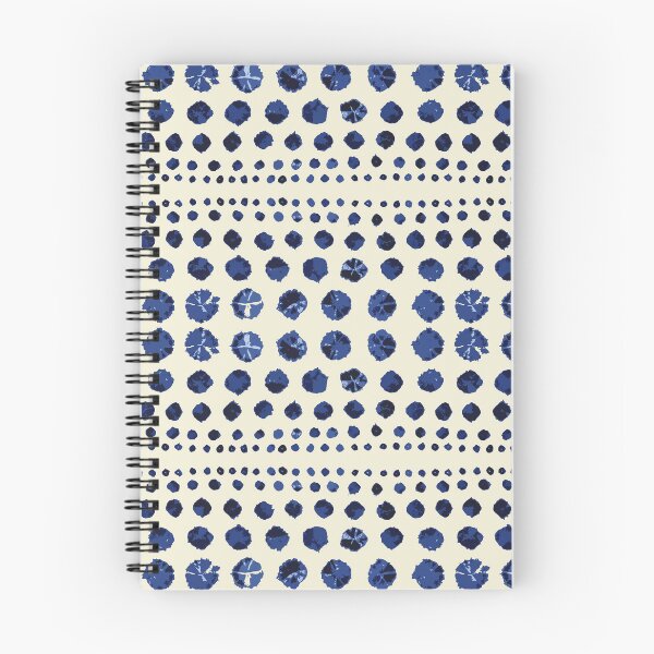 Item preview, Shibori Circles - Dk. Blue on Cream designed and sold by bmfabricdesigns.